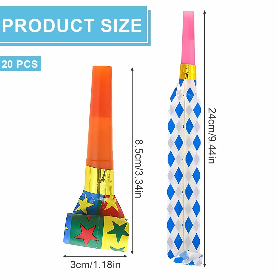 Sifflets Trompette pour Enfants Multicolore Anniversaire Fête