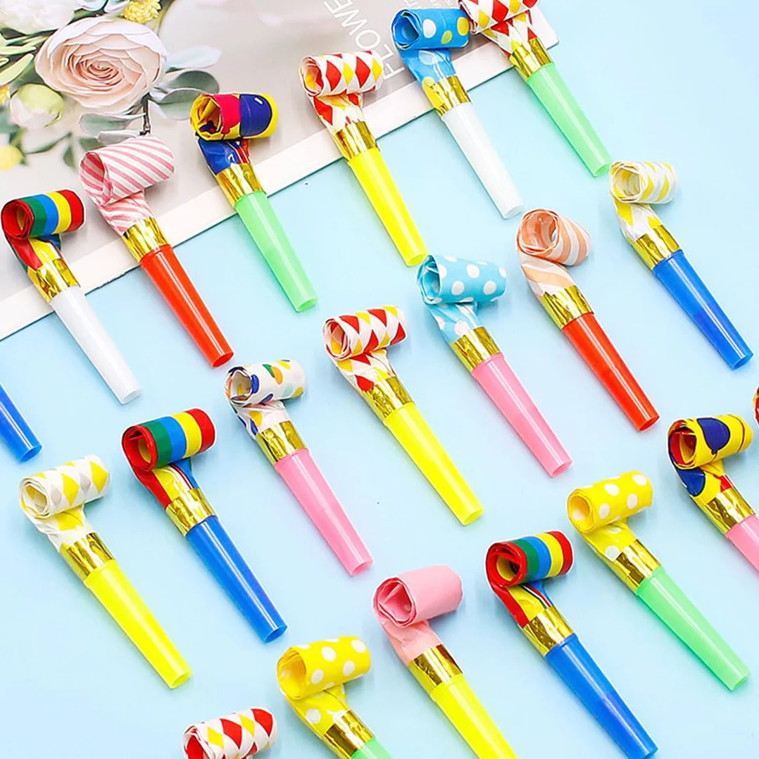 Sifflets Trompette pour Enfants Multicolore Anniversaire Fête